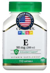Vitamin E, 90 mg (200 IU), 110 softgel kapslí