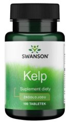 Swanson Kelp 225mcg 100tab. Štítná Žláza Přírodní jód