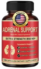 Adaptogeny, Ashwagandha, Rhodiola, Tulsi, Ženšen, Astralagus, 8100 mg, 120 kapslí