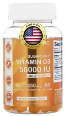 Vitamin D3 50000 IU, 60 gumáků