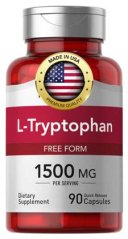 L-Tryptophan 1500 mg (na porci), 90 kapslí s rychlým uvolňováním