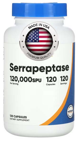 Serrapeptáza 120.000 SPU, 120 kapslí